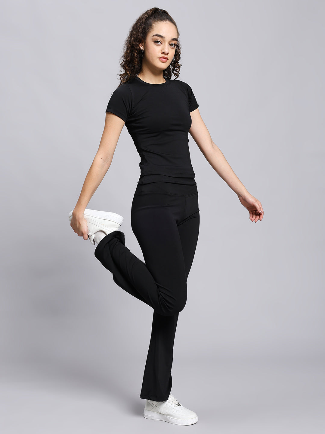 Co-ord set: Sculpting lounge set- Shadow Black