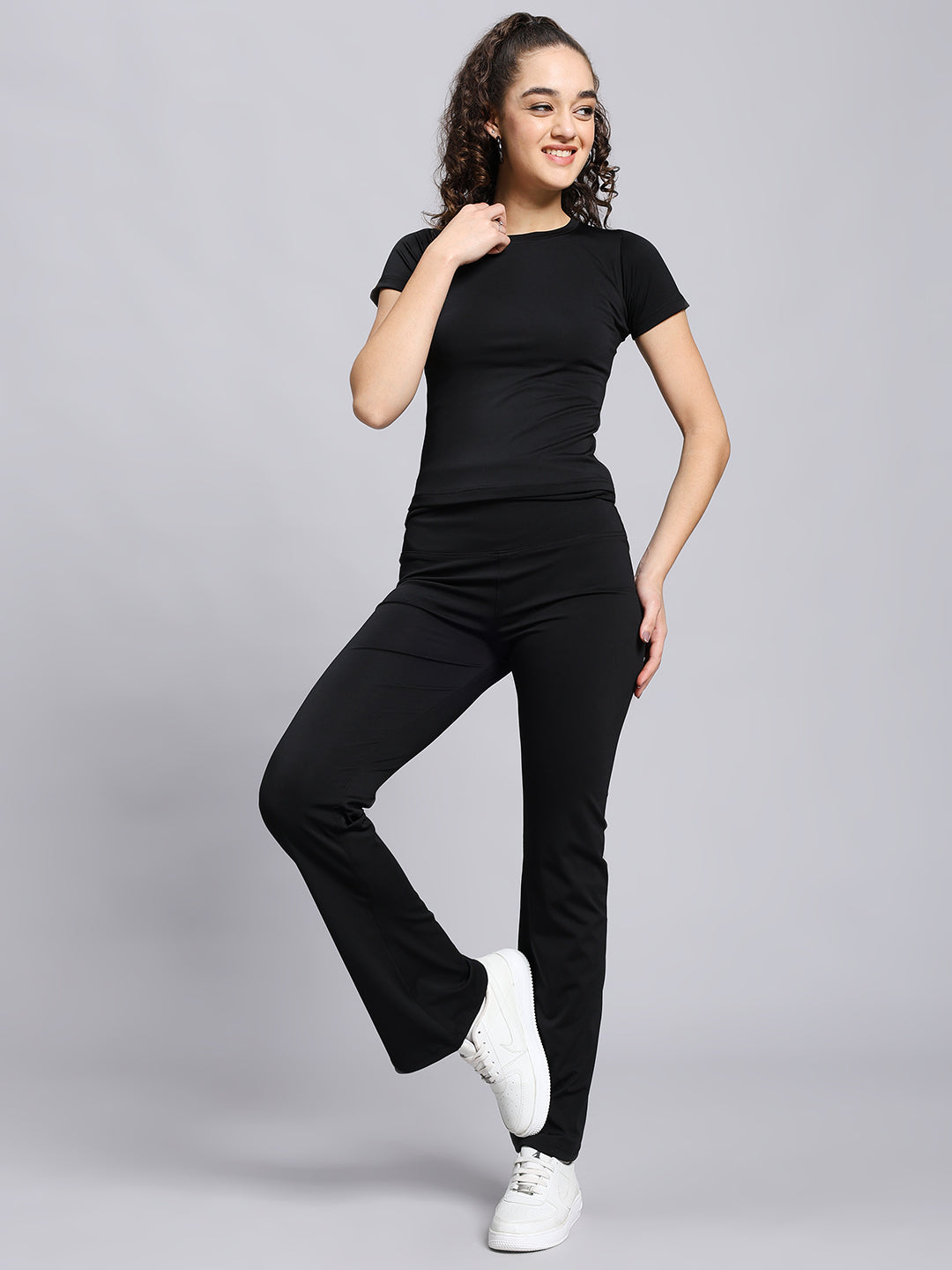 Co-ord set: Sculpting lounge set- Shadow Black