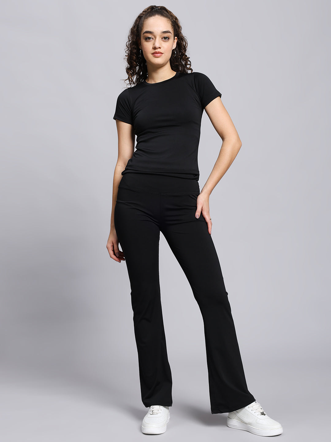 Co-ord set: Sculpting lounge set- Shadow Black