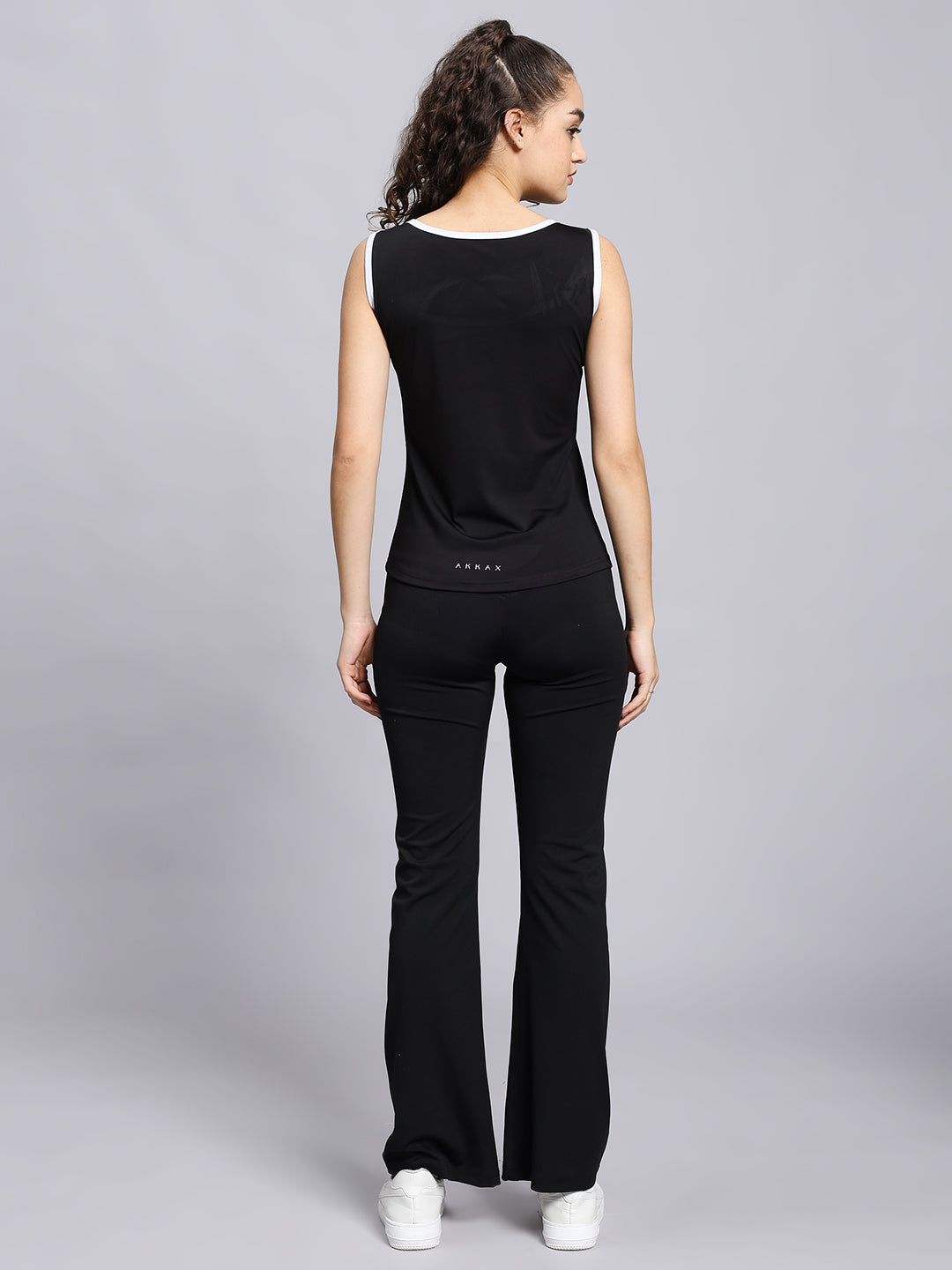 Co-ord set: Sculpting Contrast set -Shadow Black